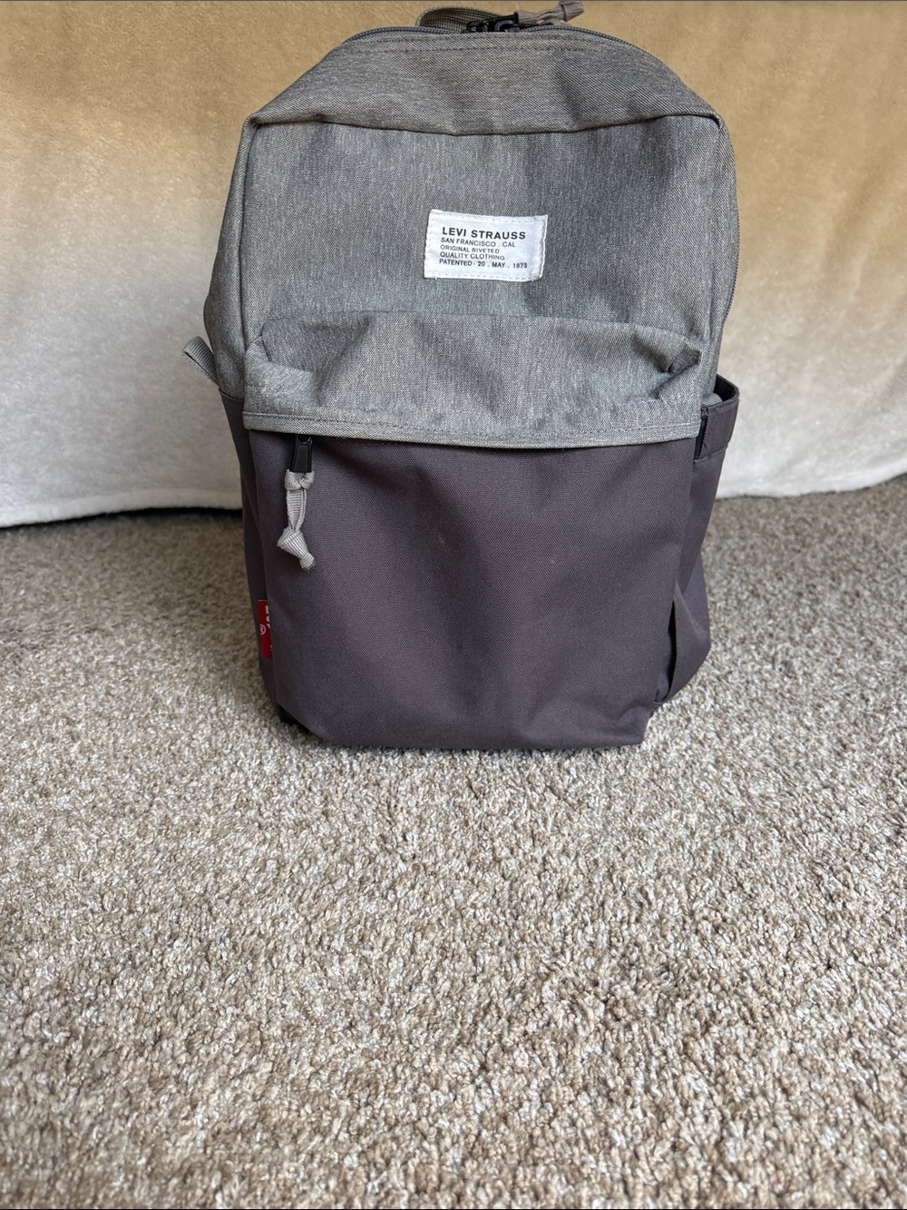 Levi's Two-Tone Gray and Brown Women's Backpack